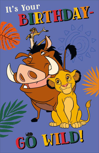 Picture of ITS YOUR BIRTHDAY LION KING CARD